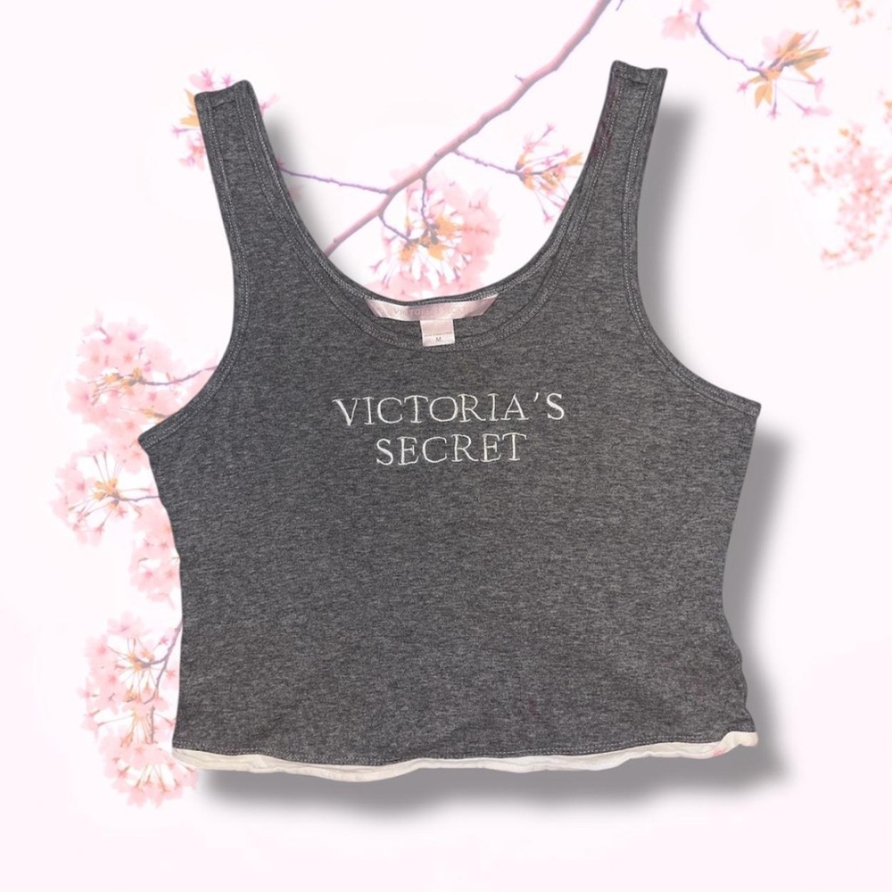 Vintage 2000s Victorias Secret embroidered logo tank top